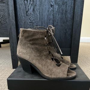 Eileen Fisher Slew Olive Suede booties